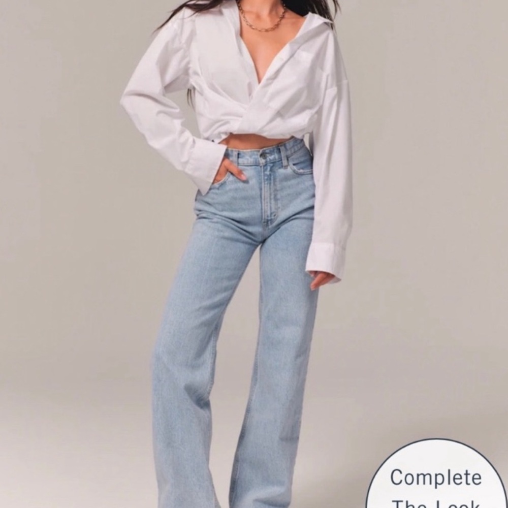 Abercrombie and Fitch Curve Love Jeans high rise